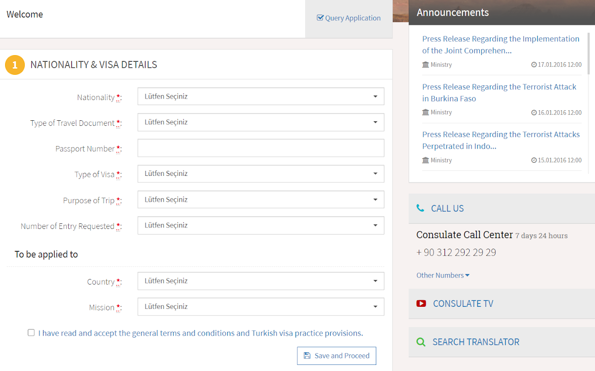 Nationality & Visa Details